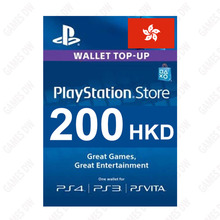 港服psn充值卡200港币 香港SONY点卡 HK PS4 PS5 PSV PS3 200港元