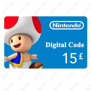 card任天堂Switch 英国NS eshop nitendo eshop充值点卡15英镑
