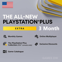 PlayStation Plus+Extra 3 Months USA 美服PSN二档升级会员3个月