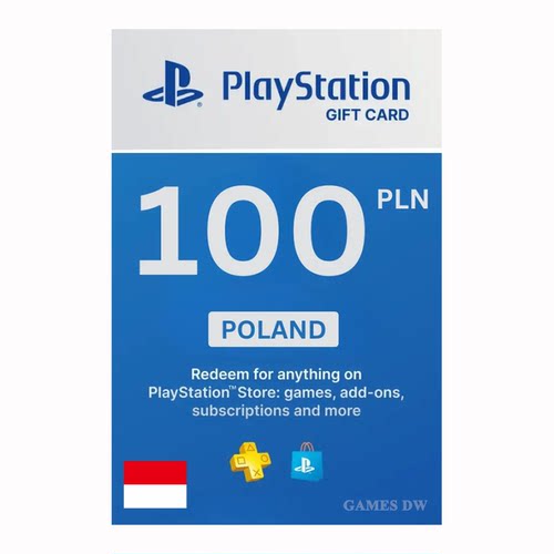 PlayStation PSN Plus 100PLN 波兰兹罗提游戏点卡Top Up钱包PS5