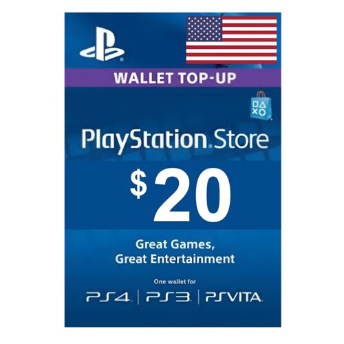 美服PSN充值卡PS4/PS5$20Code