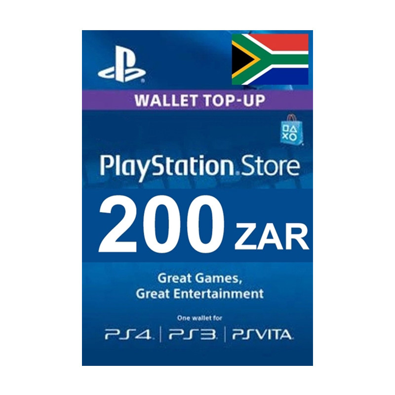 200zar psn card code south africa za 南非psn充值卡200兰特