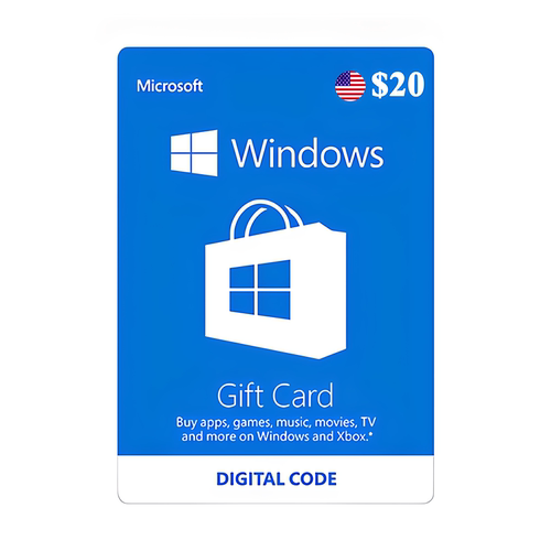 Microsoft Windows Store Win11 win10 微软 商店 充值卡 20美元