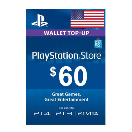 PlayStationStore$60美服点卡