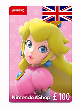 Nintendo Switch Store eShop Card 100 Pounds 英服任天堂充值卡