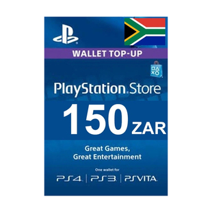 PlayStation Network Card 150 ZAR PSN Key 南非 SOUTH AFRICA