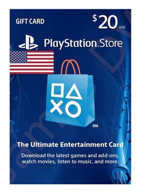 PlayStation Store Gift Card $20美元美国PSN充值点卡美服 (版)