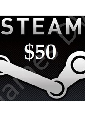 正版美国steam钱包充值点卡50美金 steam wallet gift card USD50
