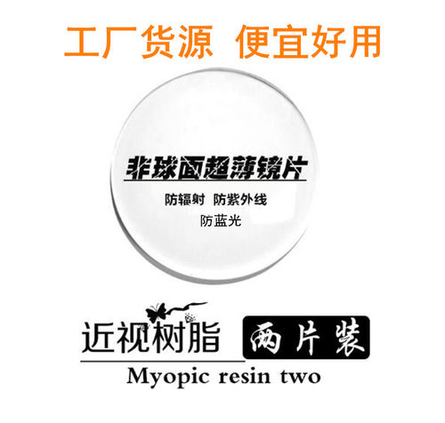 【片】1.防蓝光树脂超薄近视镜