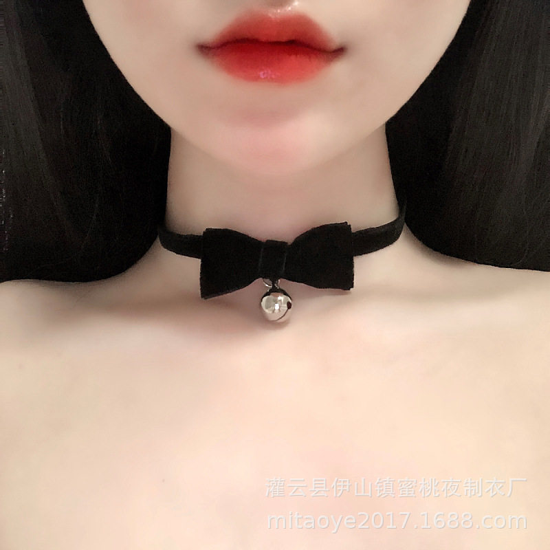 日系软妹铃铛项圈女仆可爱丝绒颈环锁骨链可调节情趣内衣制服配饰,珠宝/钻石/翡翠,颈饰,淘宝优惠券,粉丝福利购,淘宝优惠卷