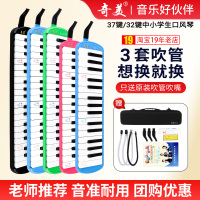 奇美口风琴37键32键小学生专用儿童初学者乐器专业演奏级3套吹管