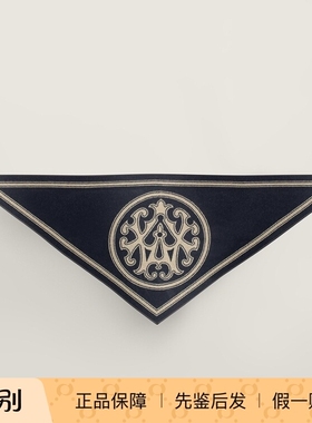爱马仕Hermes blason羊绒三角围巾冬季保暖围脖披肩礼物50*130