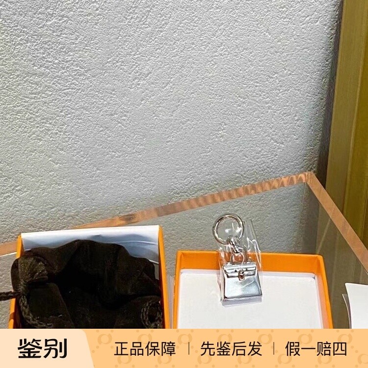 现货 爱马仕Hermès kelly小包丝巾扣银色包包扣纯银包包挂饰吊坠
