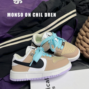 奥特莱斯男童鞋子儿童运动鞋2025新款街舞女童潮鞋勾勾鞋透气休闲