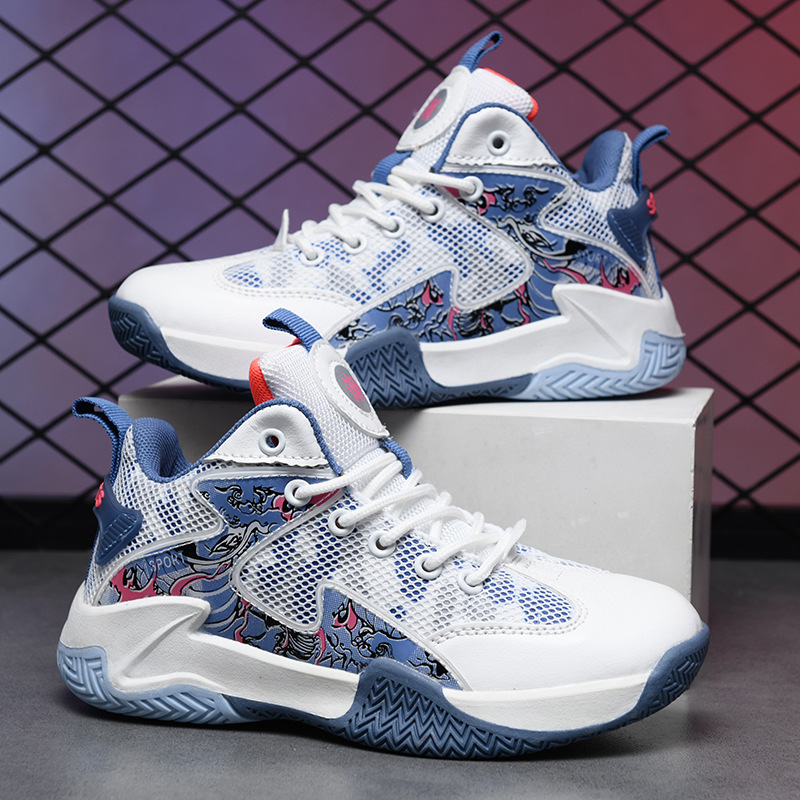 31-45码新款儿童篮球鞋休闲运动跑步鞋男青少年小学生篮球鞋子女