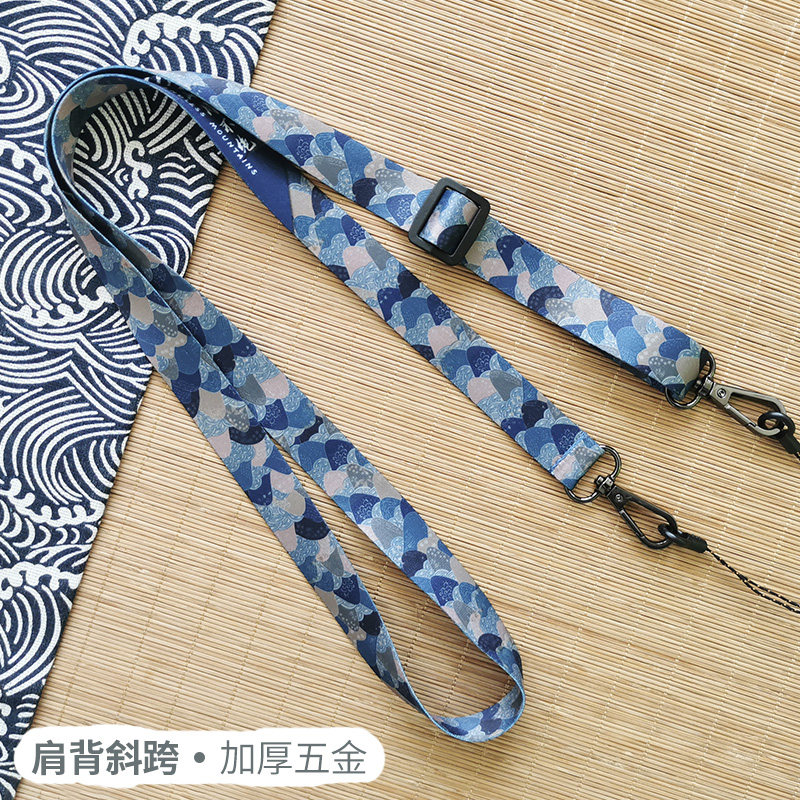 木兮原创复古日式高档挂带女可背绳带单肩挂脖调节手机壳斜跨挂绳
