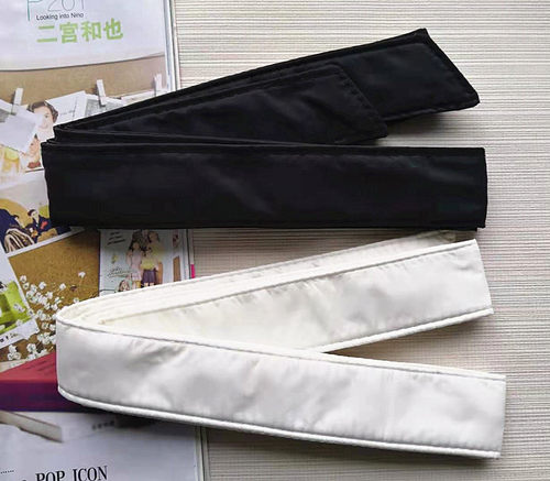 羽绒服质感厘米宽无扣蝴蝶结绑带