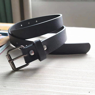 女士皮带黑色时尚韩国腰带简约百搭装饰韩版学生牛仔裤带女生皮带
