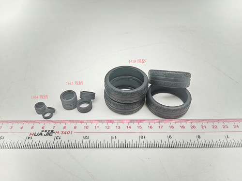 场景配件轮胎辘芯1-43模型