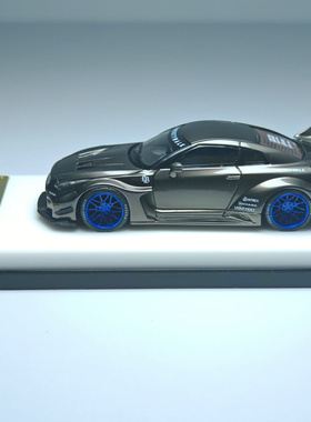 MC640005P 1/64 LB GTR GT Diecast Model合金模型车电镀珠灰涂装