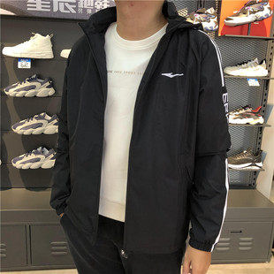 鴻星爾克2023春季 男士 連帽風衣夾克防風外套速干 11223101034 新款