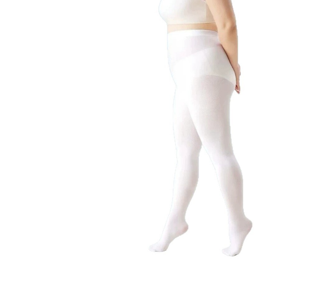 加肥加大版超大版白色打底连裤袜子夏天簿款跳舞蹈女童儿童小女孩
