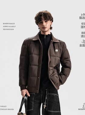 BOBBY ABLEY90鸭绒防钻绒商务宽松休闲舒适保暖御寒百搭轻羽绒服