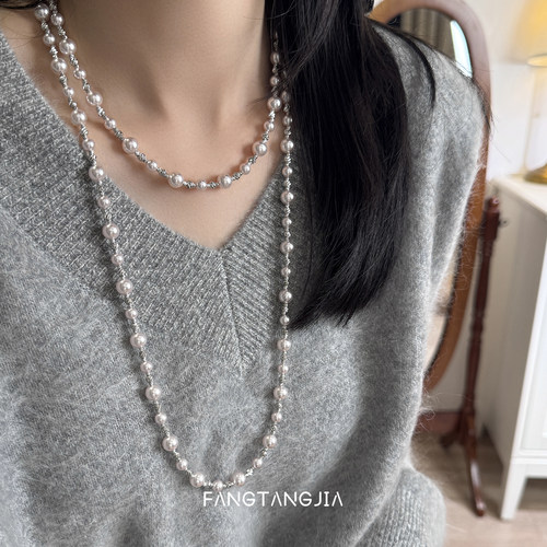 方糖家曼塔玫瑰珍珠满天星项链