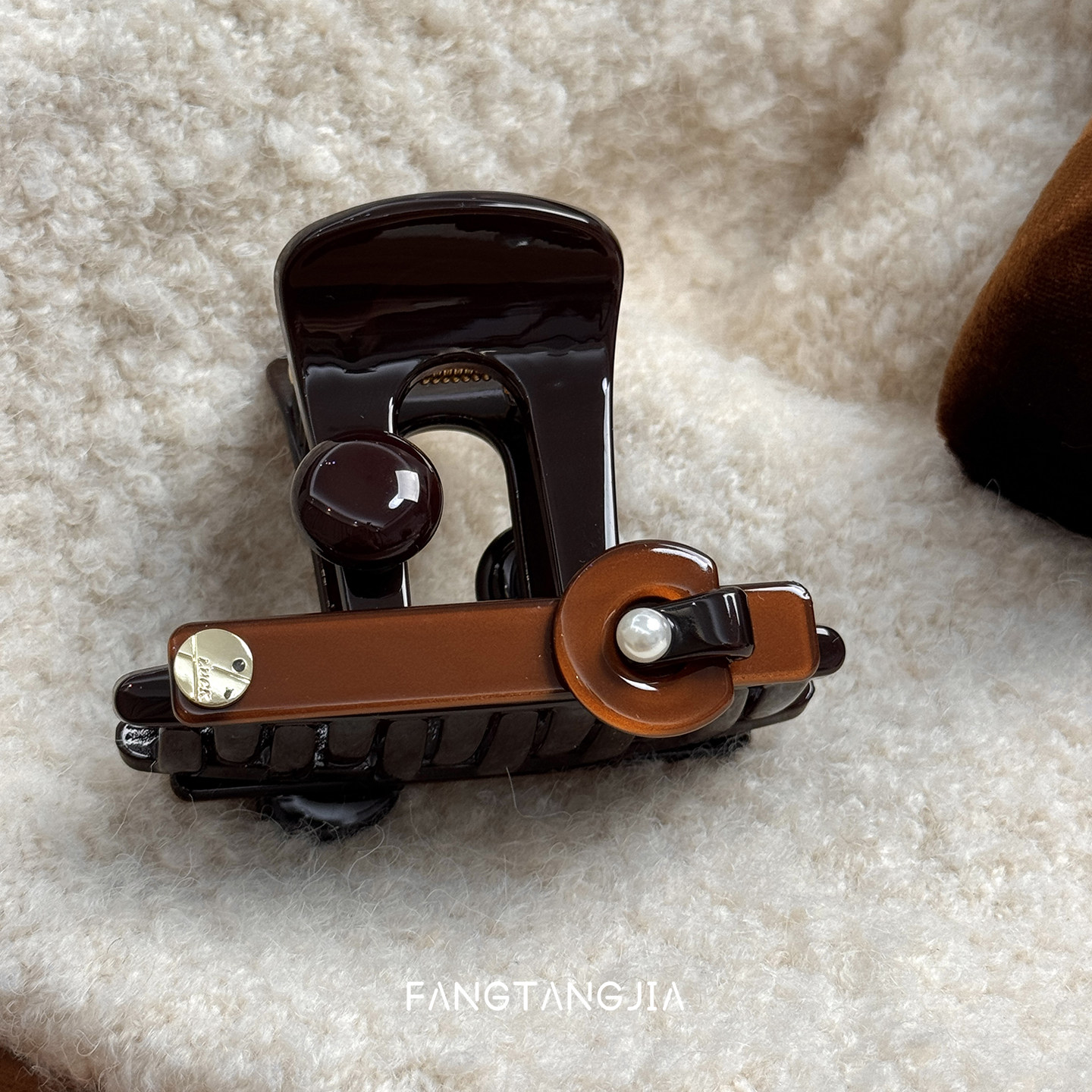 秋冬复古高级感咖色黑色后脑勺马尾抓夹半扎发发夹发饰2025新款女,饰品/流行首饰/时尚饰品新,发饰,淘宝优惠券,粉丝福利购,淘宝优惠卷