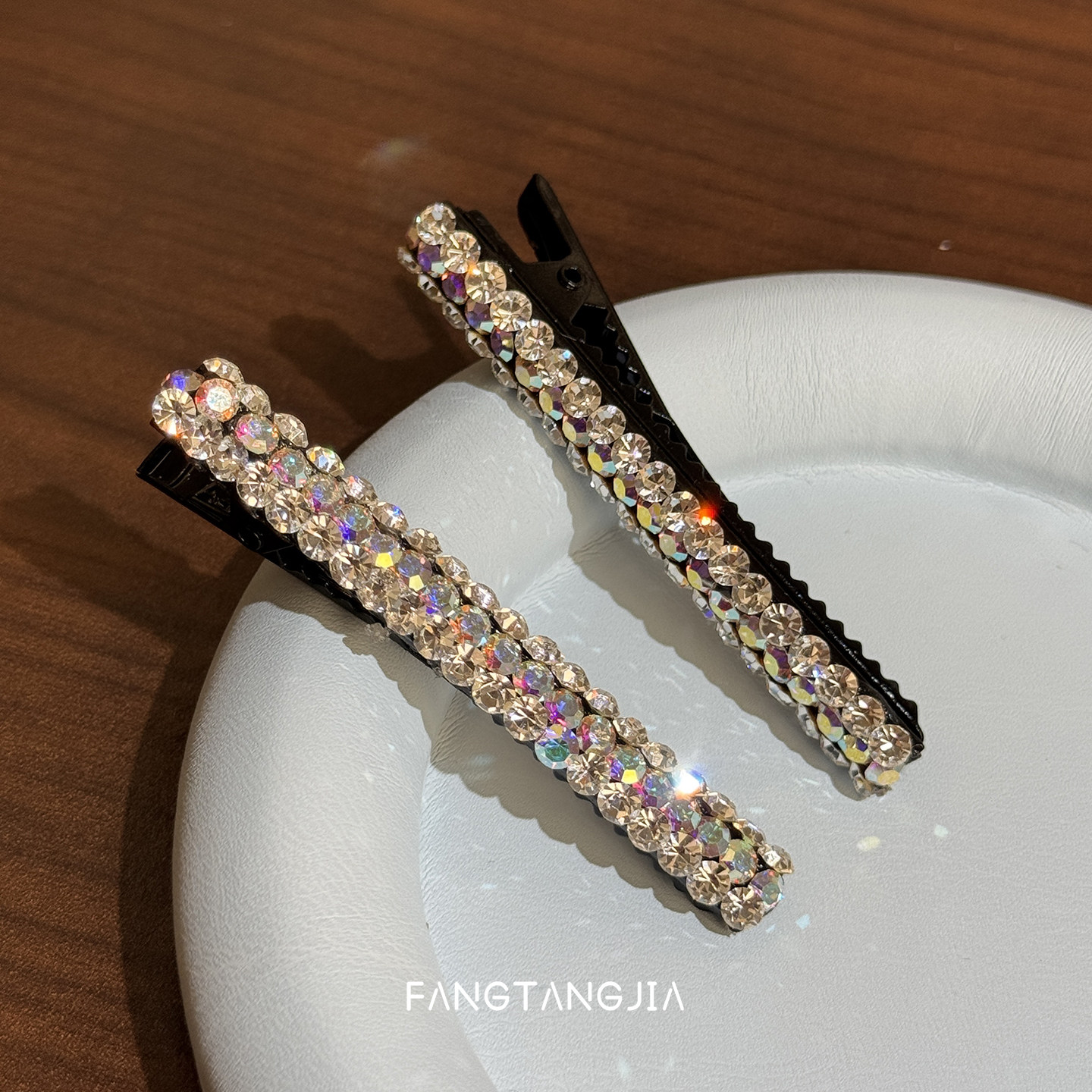 爆闪水钻精致轻奢发夹女2025新款