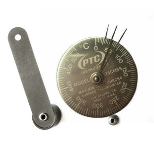 美国PTC575CMSS表面双金属温度计真空炉内壁双磁性测温表现货
