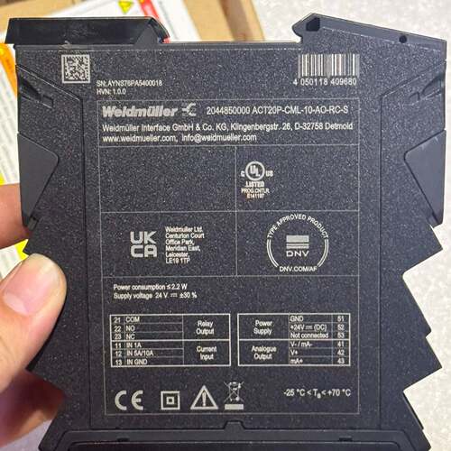 议价ACT20P-CML-10-AO-RC-S电流信号隔离器，型可维修