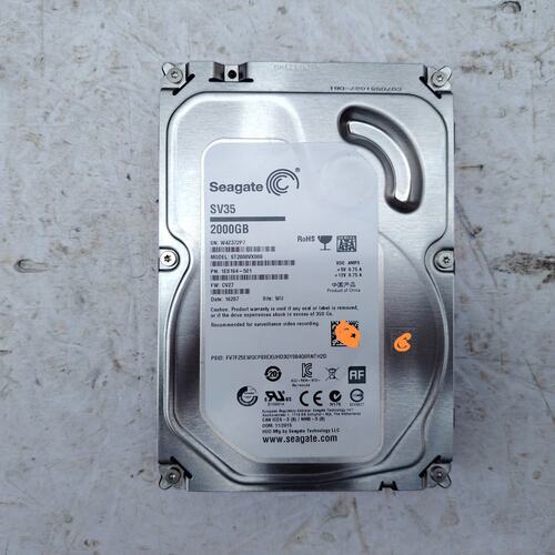 希捷SV35 2TB机械硬盘，型号ST2000VX000，3--议价商品
