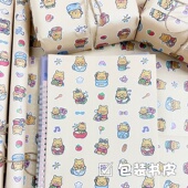 可爱维尼熊包装 纸大张 纸高颜值黄色卡通软萌小熊花束书本礼物包装