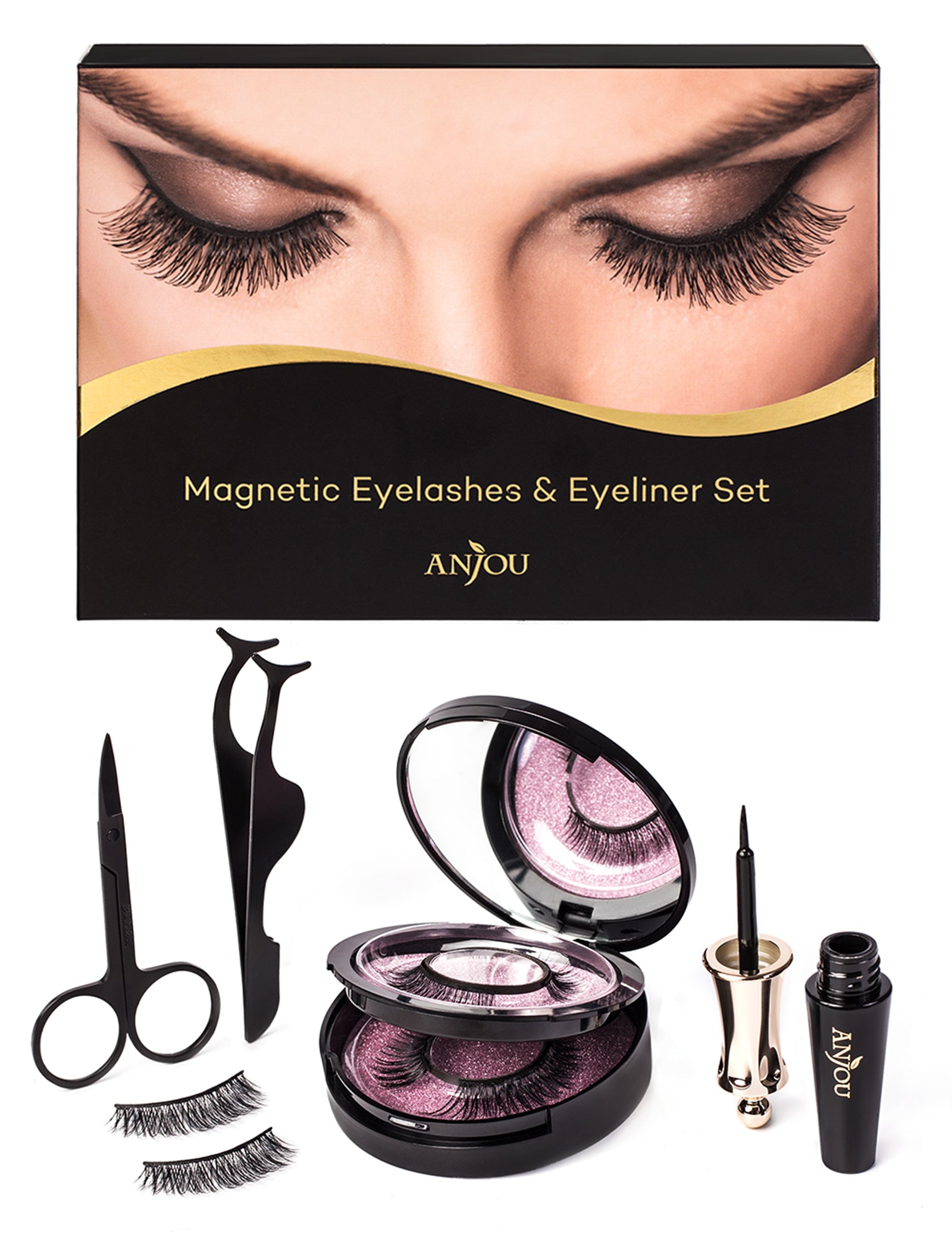 假睫毛贴女自然仿真免胶水款