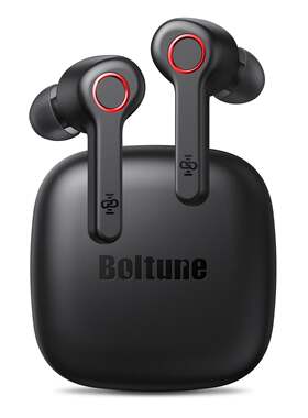 Boltune蓝牙耳机 V5.0无线耳机USB-C快速充电立体蓝牙耳塞BH020