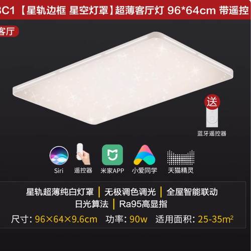 客厅智能吸顶灯现代简约套餐