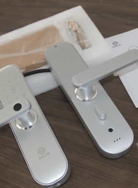 WIFI公寓家用智能指纹密码卧室门锁 远程APP Q202含5052锁体