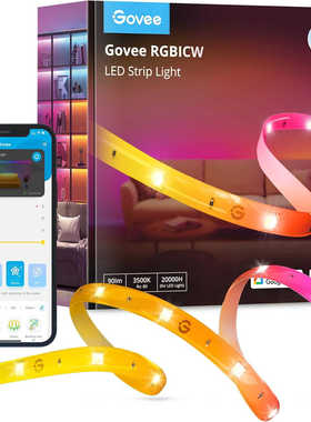 GOVEE APP智能cob灯带双色温语音无极调光客厅线形灯顶