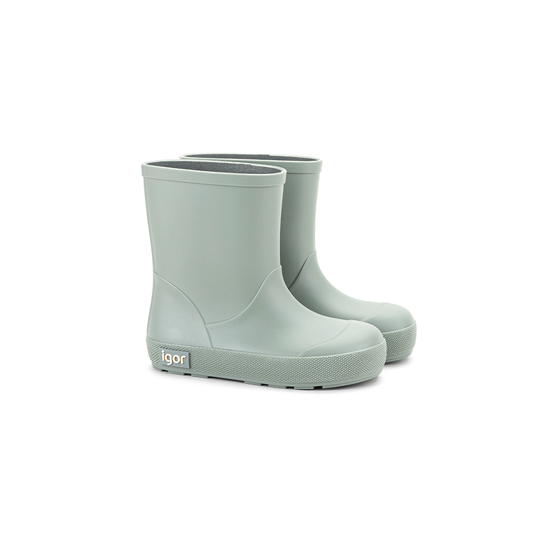 IGOR西班牙西班牙儿童雨靴雨鞋宝宝学生防滑防水胶鞋纯色加绒雨靴