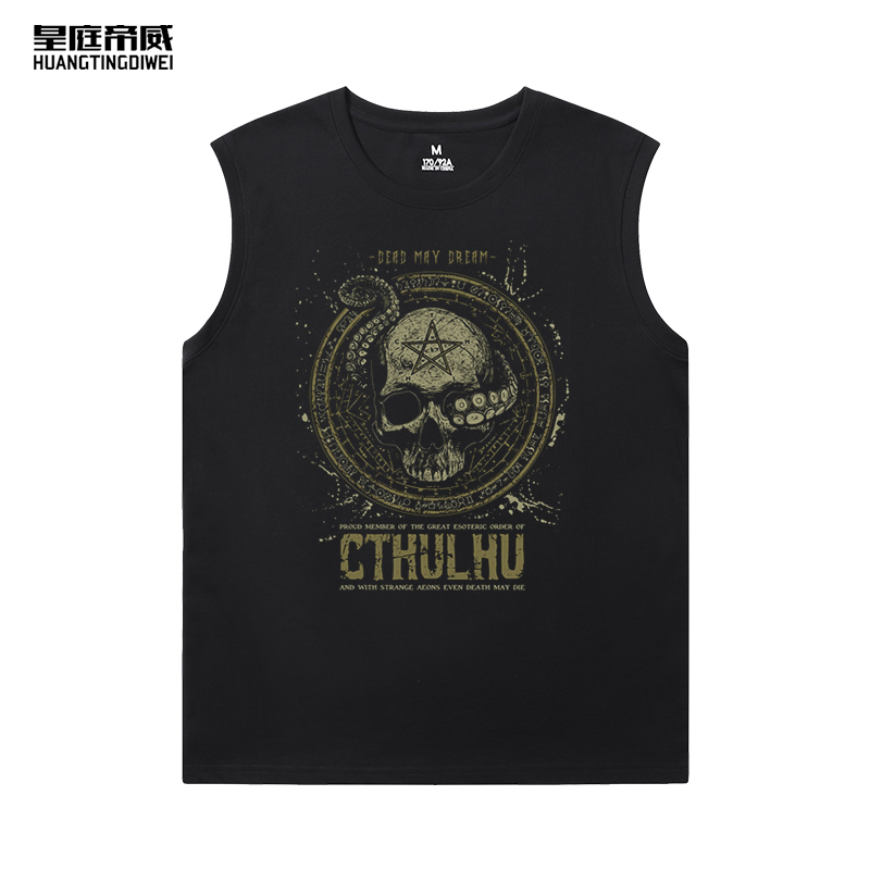 克苏鲁神话符文短袖t恤背心