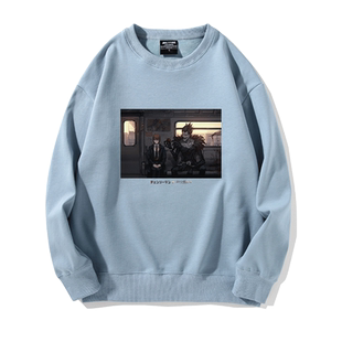 死亡笔记电锯人玛奇玛联名动漫T恤夜月神短袖休闲夏男女连帽卫衣