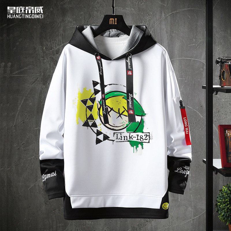 塞尔达传说连帽假两件卫衣林克海利亚族游戏周边潮休闲上衣外套男