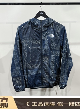 北面THE NORTH FACE 宽松腰果花连帽户外防水透气 皮肤衣NF0A4NC6