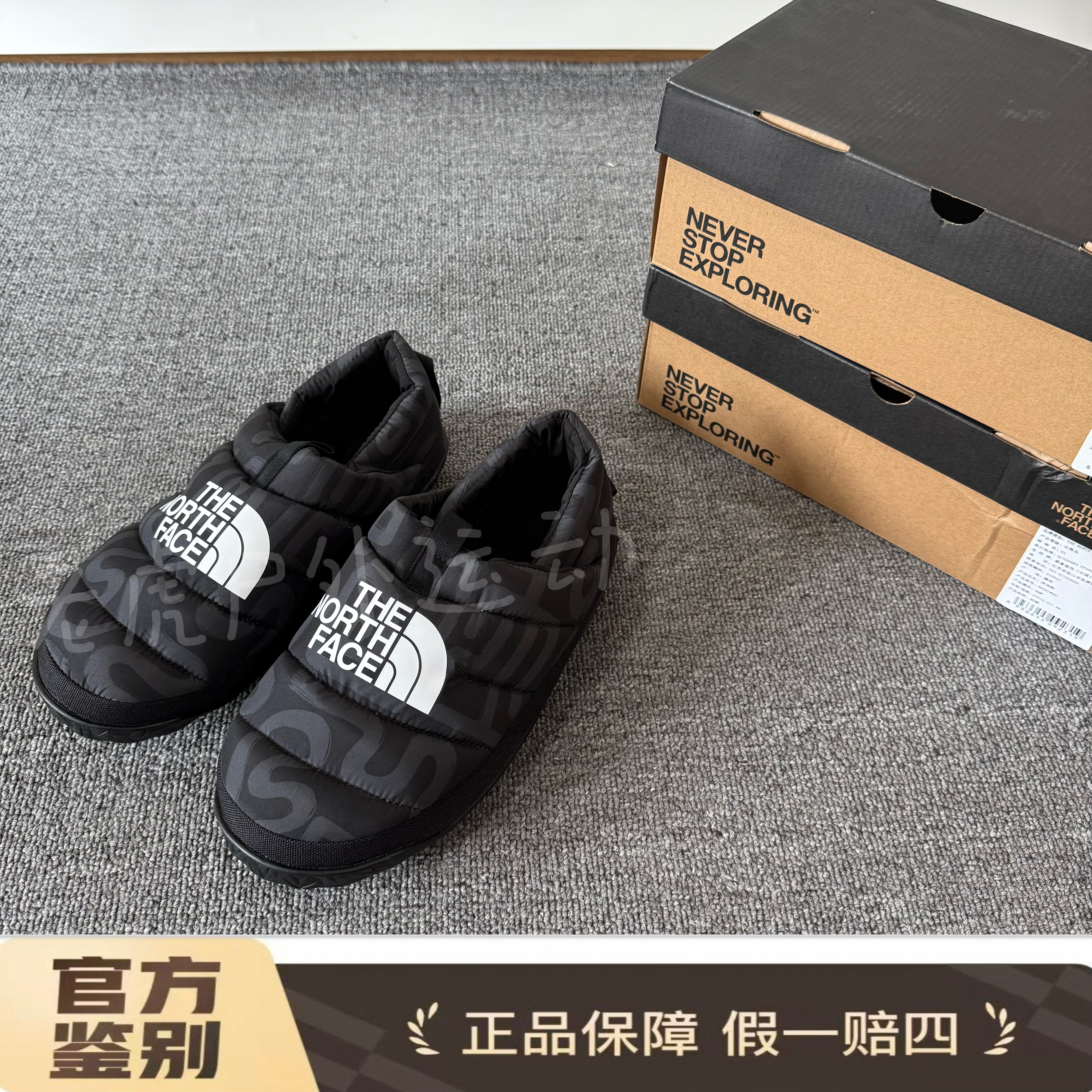 北面THE NORTH FACE 舒适一脚蹬 防泼水保暖 低帮休闲鞋 NF0A5G2F