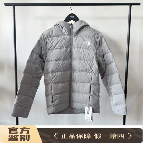 北面THE NORTH FACE纯色户外休闲运动拉链连帽长袖羽绒服NF0A7W7N