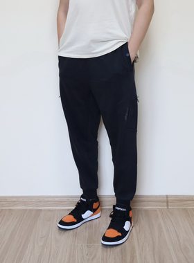 李宁韦德潮流哈伦裤收脚运动长裤