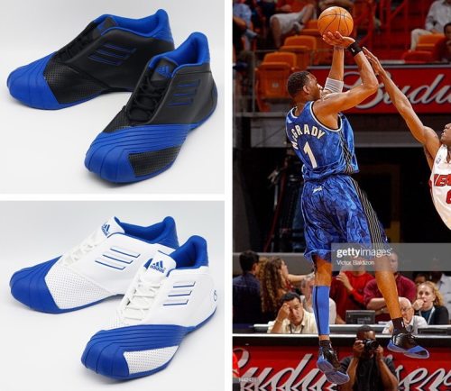 Adidas麦迪1复刻黑蓝篮球鞋
