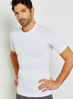 【嗜鞋】阿迪达斯TECHFIT男子高弹紧身衣打球健身训练短袖 DI0266