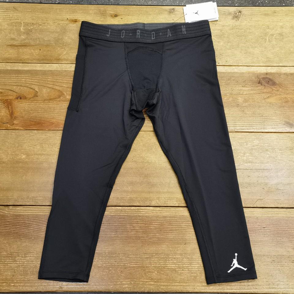 【嗜鞋如命】JORDAN AJ男子篮球高弹速干透气紧身7分裤DX3140-010